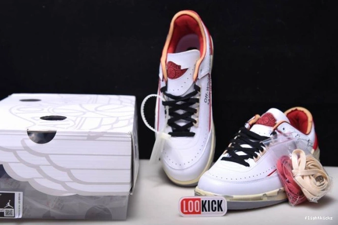 SP Red Retro White 2 Low Jordan DJ4375-106 Off-White 1204